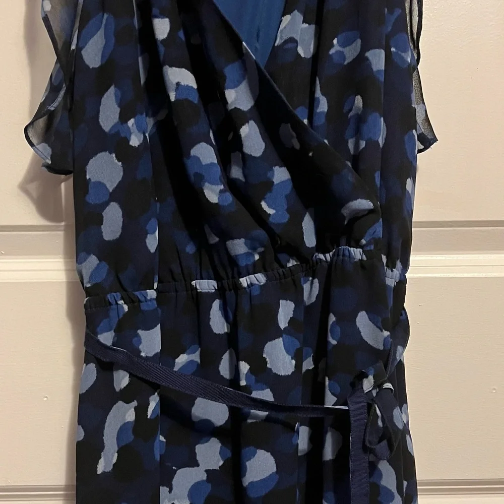 Armani Exchange Blue Spotted Dress - Picture 7 of 12